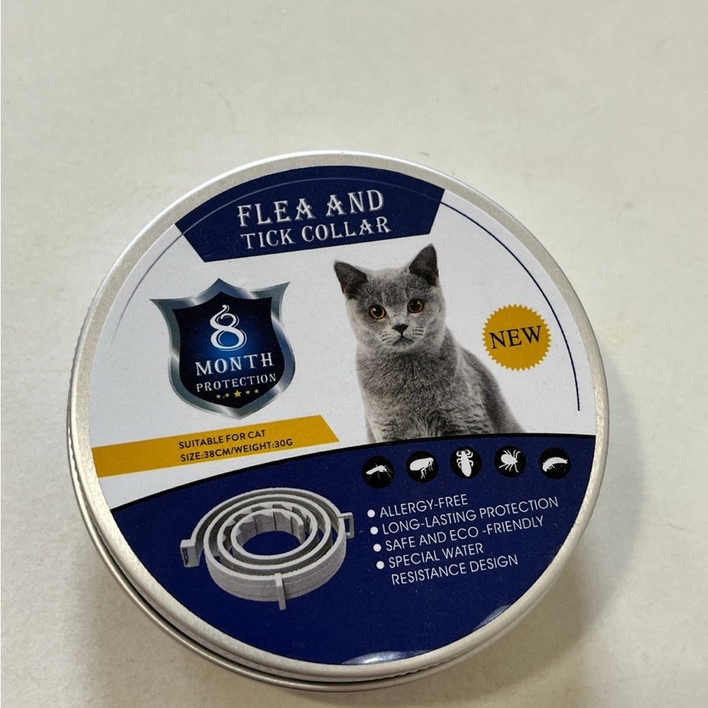Flea and Tick Collar for Cats - Silver